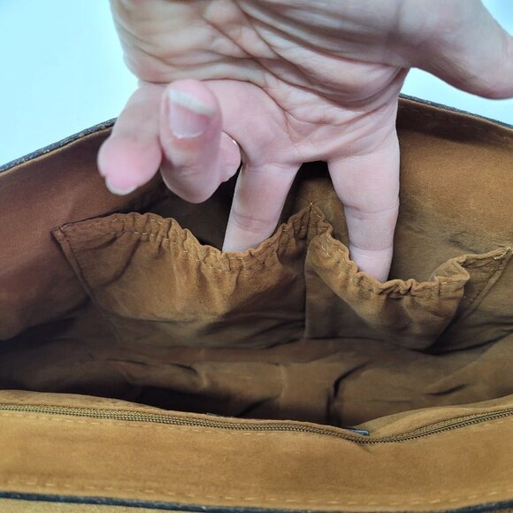 Patricia Nash Bag Womens Rosolini Tooled Leather Saddle Natural Style P472203 - Picture 14 of 16